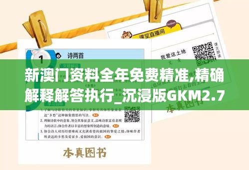 新澳门资料全年免费精准,精确解释解答执行_沉浸版GKM2.76