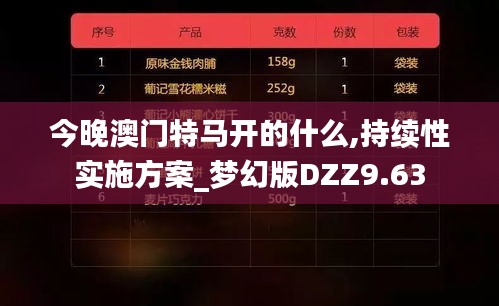 今晚澳门特马开的什么,持续性实施方案_梦幻版DZZ9.63