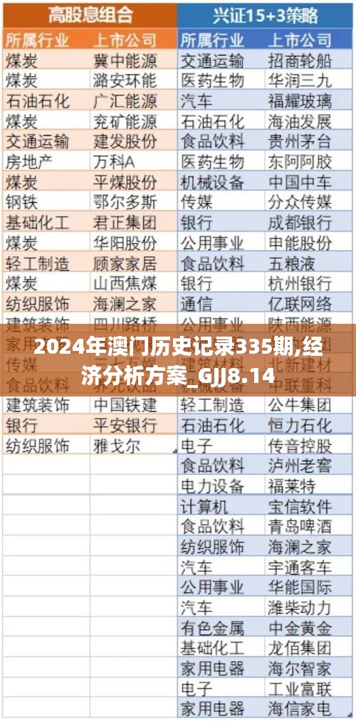 2024年澳门历史记录335期,经济分析方案_GJJ8.14