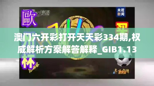 澳门六开彩打开天天彩334期,权威解析方案解答解释_GIB1.13