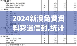 2024新澳免费资料彩迷信封,统计信息解析说明_RQD3.10