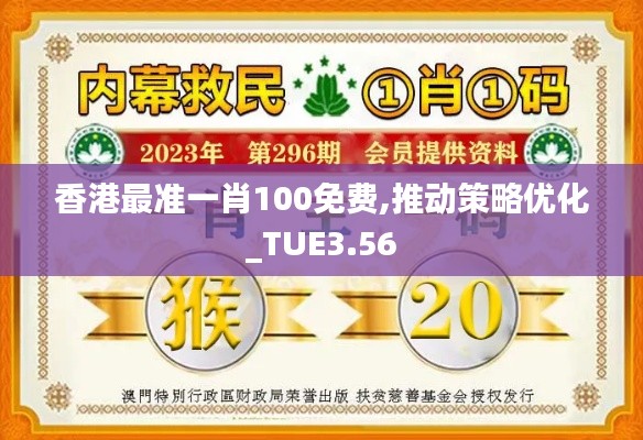 香港最准一肖100免费,推动策略优化_TUE3.56