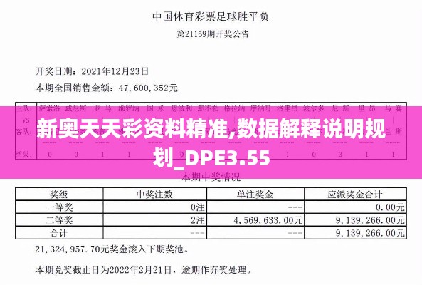 新奥天天彩资料精准,数据解释说明规划_DPE3.55