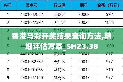 香港马彩开奖结果查询方法,精细评估方案_SHZ3.38