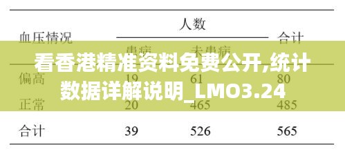 看香港精准资料免费公开,统计数据详解说明_LMO3.24