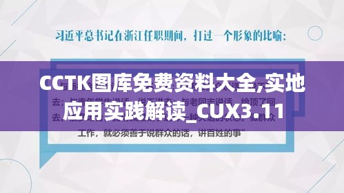 CCTK图库免费资料大全,实地应用实践解读_CUX3.11