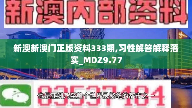 新澳新澳门正版资料333期,习性解答解释落实_MDZ9.77