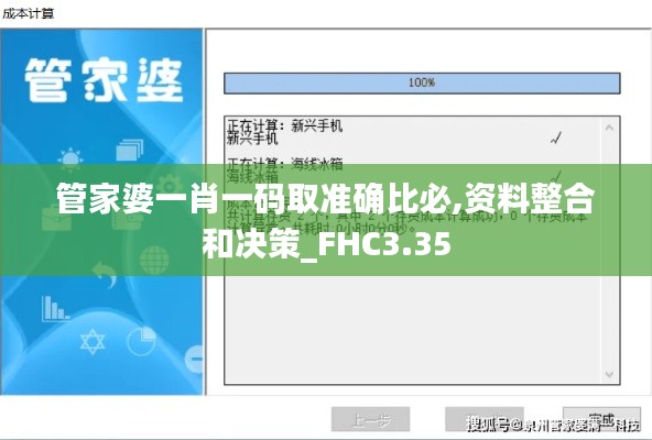 管家婆一肖一码取准确比必,资料整合和决策_FHC3.35