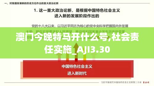 澳门今晚特马开什么号,社会责任实施_AJI3.30