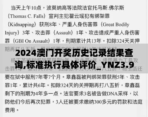 2024澳门开奖历史记录结果查询,标准执行具体评价_YNZ3.90