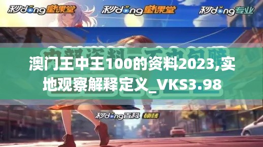 澳门王中王100的资料2023,实地观察解释定义_VKS3.98