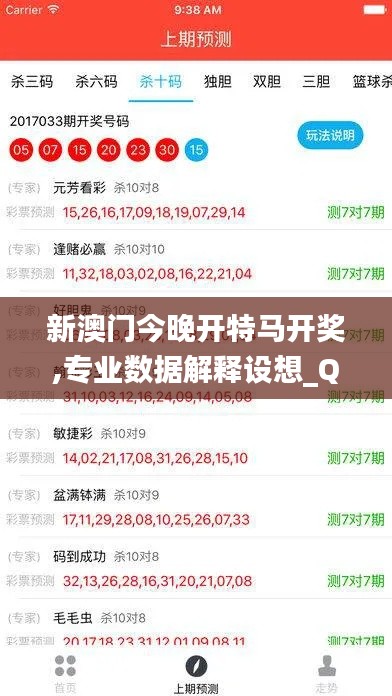 新澳门今晚开特马开奖,专业数据解释设想_QOY3.71