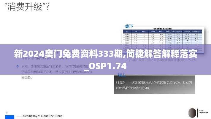 新2024奥门兔费资料333期,简捷解答解释落实_OSP1.74