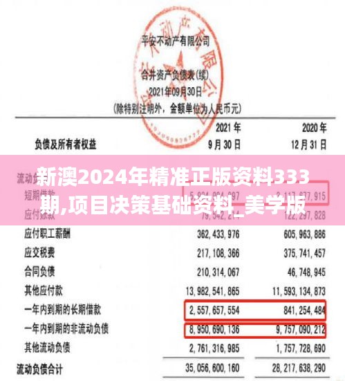 新澳2024年精准正版资料333期,项目决策基础资料_美学版PRB11.99