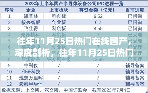 往年11月25日热门在线国产，深度剖析，往年11月25日热门在线国产的利与弊