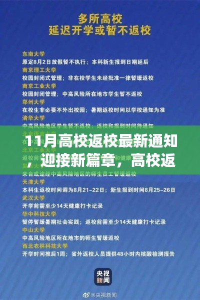 高校返校通知下的自信与成长之旅，迎接新篇章的启航时刻