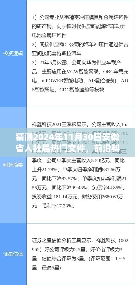 揭秘安徽省人社局智能新篇章，前沿科技引领未来热门文件预测（2024年）