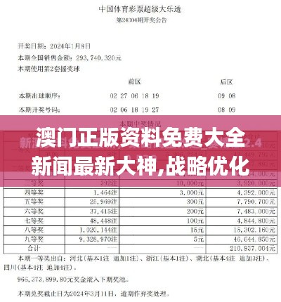 澳门正版资料免费大全新闻最新大神,战略优化方案_黄金版192.108