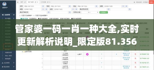 管家婆一码一肖一种大全,实时更新解析说明_限定版81.356