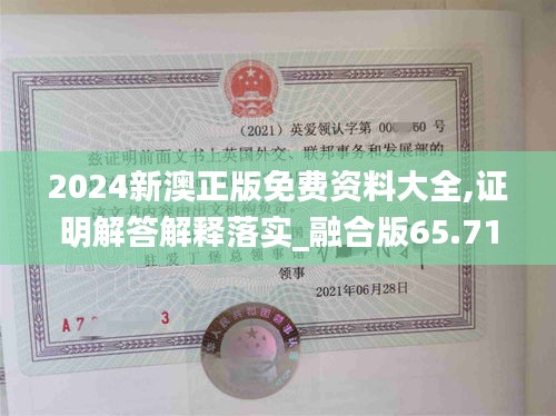 2024新澳正版免费资料大全,证明解答解释落实_融合版65.719