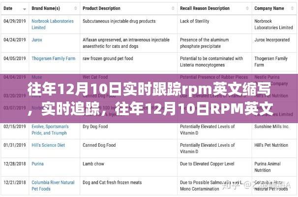 往年12月10日RPM英文缩写的背后故事与实时追踪之旅