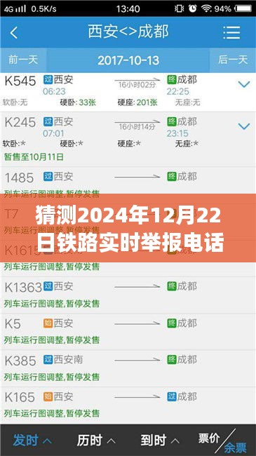 跨越时空的铁路热线，预测未来铁路举报电话，拥抱变化迎接挑战的未来展望