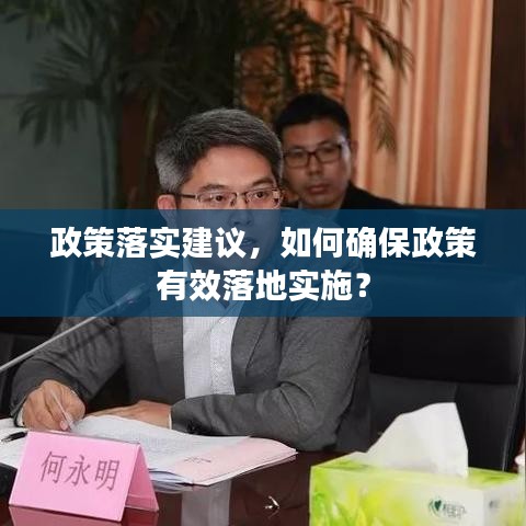 政策落实建议，如何确保政策有效落地实施？