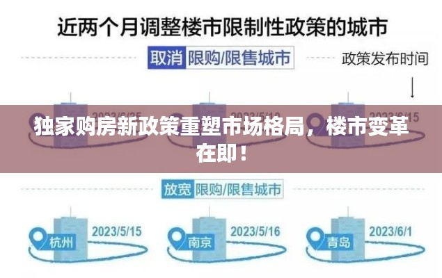 独家购房新政策重塑市场格局，楼市变革在即！