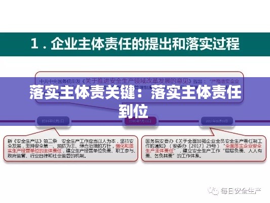 落实主体责关键：落实主体责任到位 