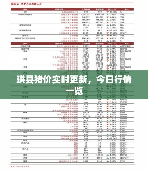 珙县猪价实时更新，今日行情一览