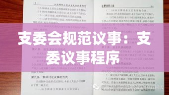 支委会规范议事：支委议事程序 