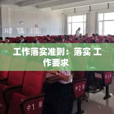 工作落实准则：落实 工作要求 