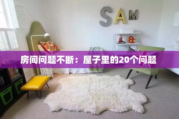 房间问题不断：屋子里的20个问题 