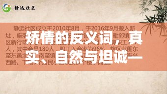 矫情的反义词，真实、自然与坦诚——展现真挚本性之道