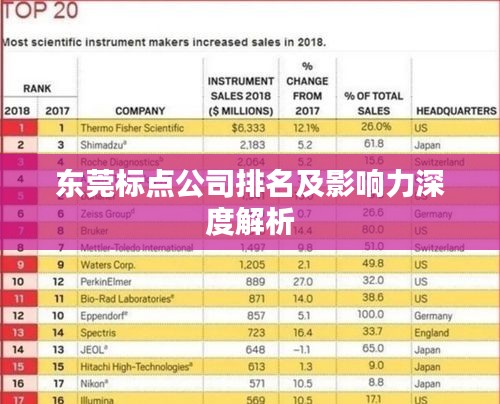 东莞标点公司排名及影响力深度解析